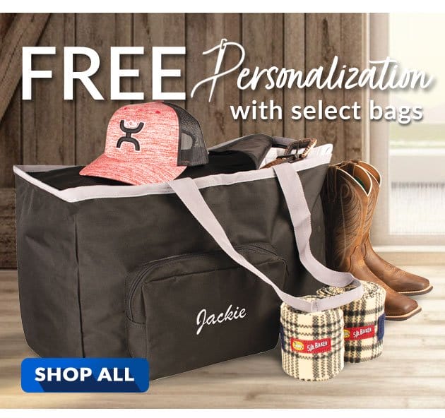 Free embroidery with select bags