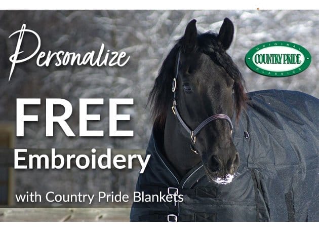 Free embroidery with country pride blankets