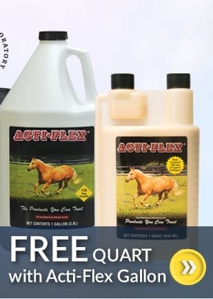Free quart with acti flex gallon