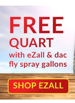 Free quart with ezall fly spray gallon