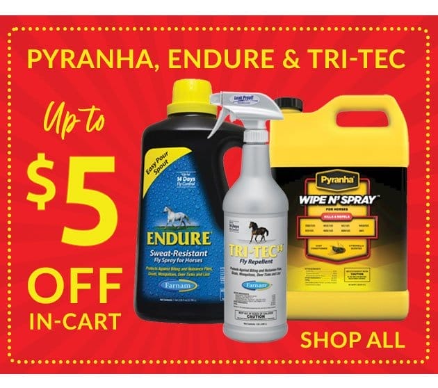 Special discount in cart on select fly spray