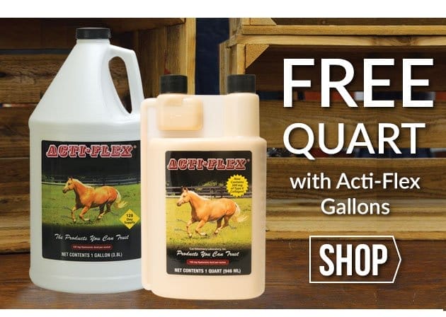 Free quart with actiflex gallon