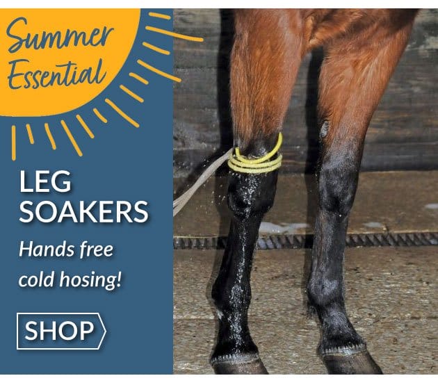 Leg soakers - summer essential - hands free cold hosing