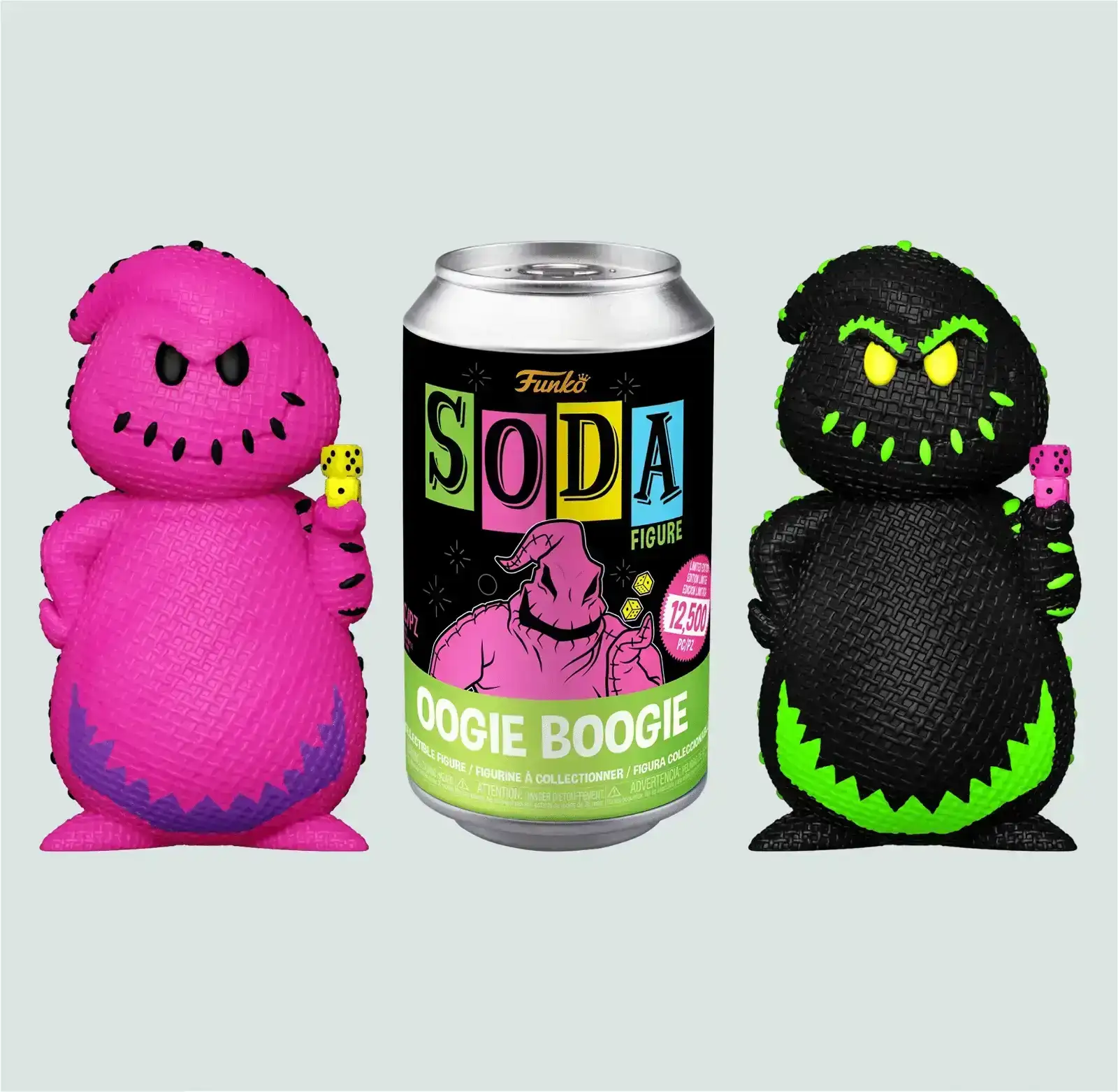 Image of The Nightmare Before Christmas Funko Vinyl SODA Oogie Boogie (Neon Black Light) (Chance of Chase) (Pre-Order)