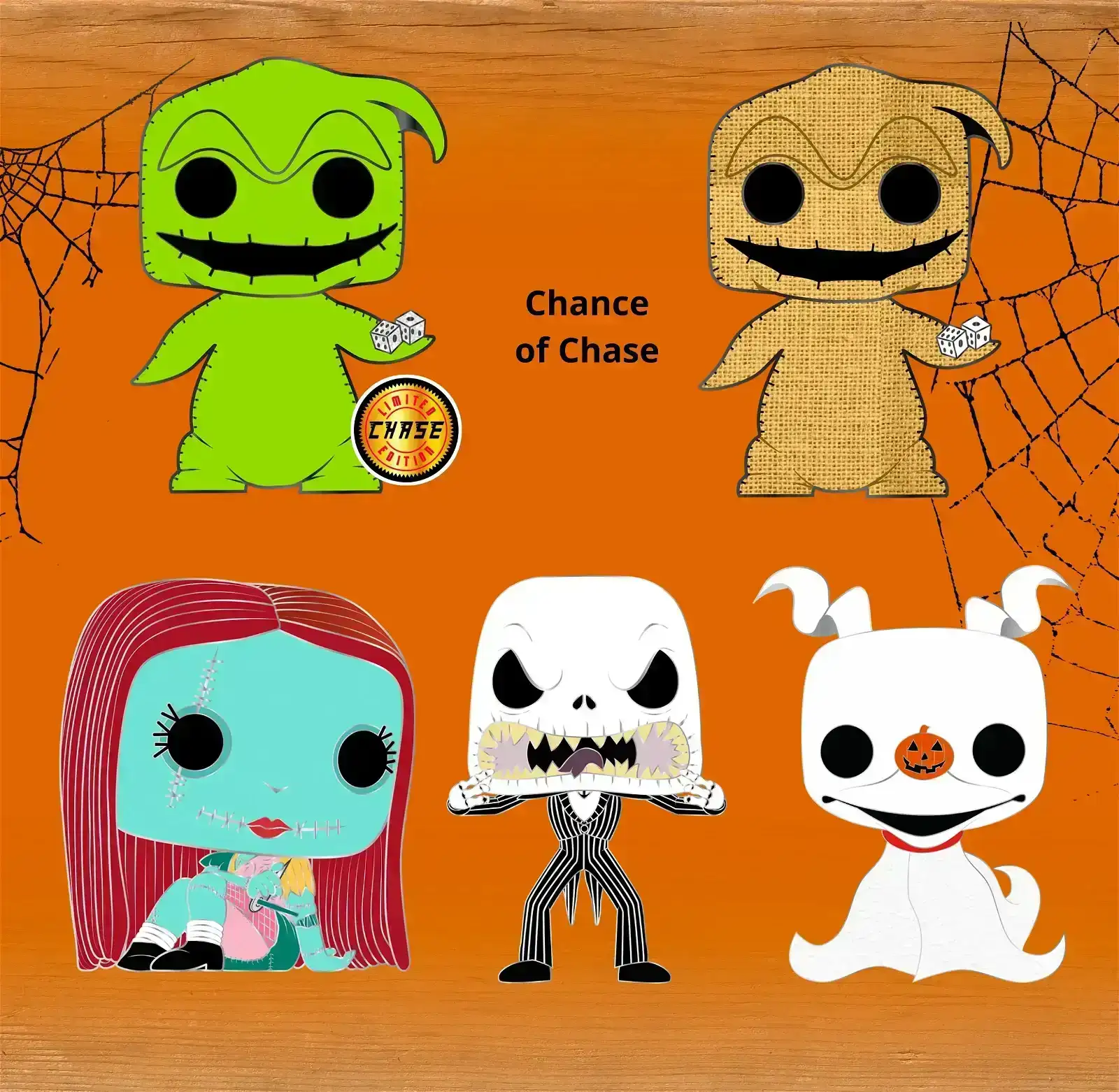 Image of The Nightmare Before Christmas Set of 4 (Chance of CHASE) (Pre-Order)