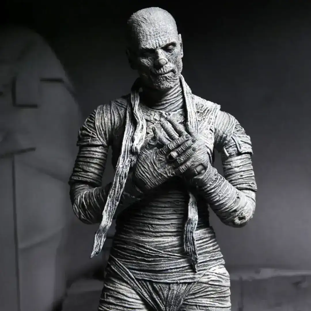 Image of Universal Monsters NECA Ultimate Mummy (Black & White) 7in Scale Action Figure