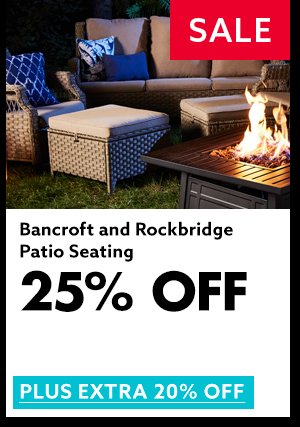 Bancroft and Rockbridge Patio Seating