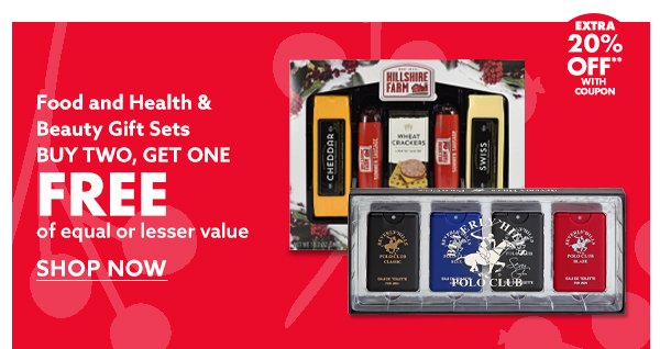 Food&Heath & Beauty Gift Sets B2G1 FREE