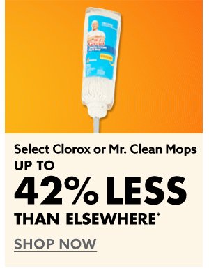 Select Clorox or Mr Clearn Mops 