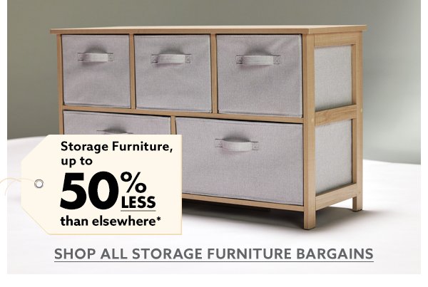 Shop All Storage Furniture Bargains