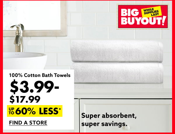 100% Cotton Bath Towels