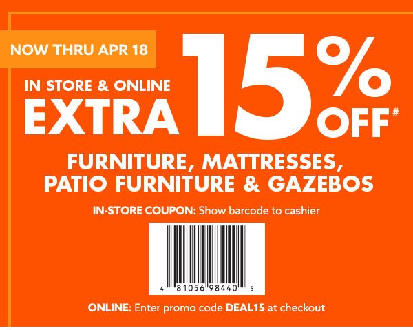 Extra 15% Off