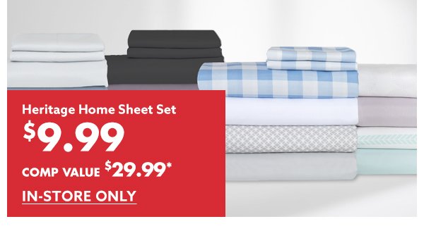 Heritage Home Sheet Set