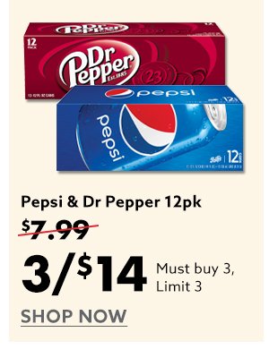 pepsi & Dr pepper 12pk