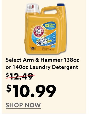 Selet Arm & Hammer 138oz or 140oz Laundry Detergent