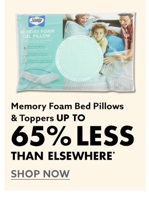 Memory Foam Bed Pillows & Toppers