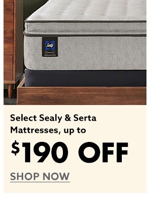 Select Sealy & Serta Mattresses