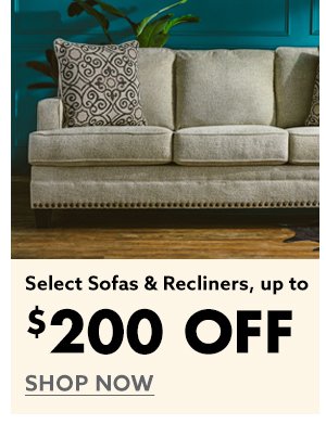 Select Sofas & Recliners