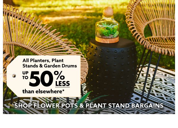 Shop Flower Pots & Plant Stand Bargains