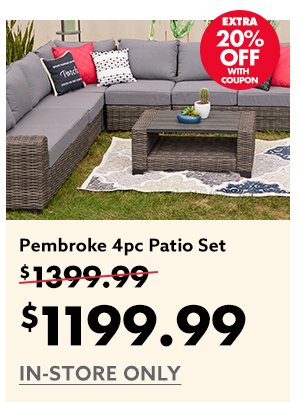 Pembroke 4pc Patio Set