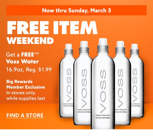 Free Item Weekend**