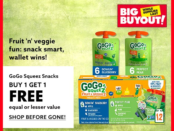 GoGo Squeez Snacks