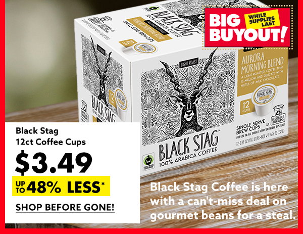 Black Stag 12ct Coffee Cups