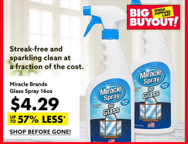 Miracle Brands Glass Spray