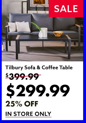 Tilbury Sofa & Coffee Table