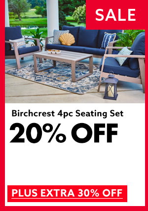 Birchcrest 4pc Seating Set