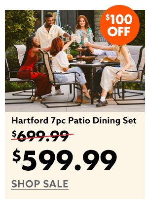 Hartford 7pc Patio Dining Set