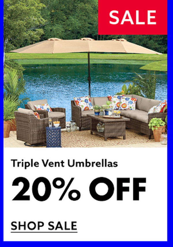 Triple Vent Umbrellas