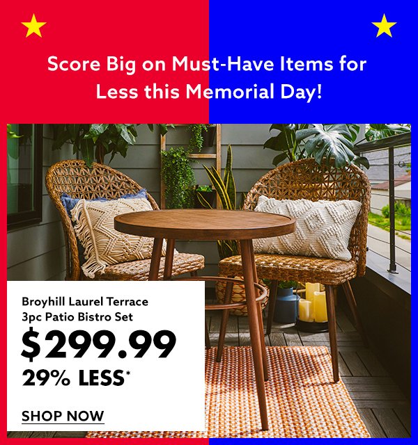 Broyhill Laurel Terrace 3pc Patio Bistro Set