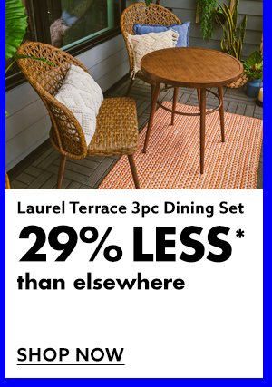 Laurel Terrace 3pc Dining Set