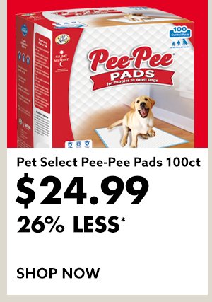 Pet Select Pee-Pee Pads 100ct