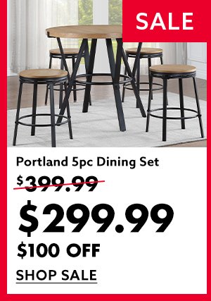 Portland 5pc Dining Set