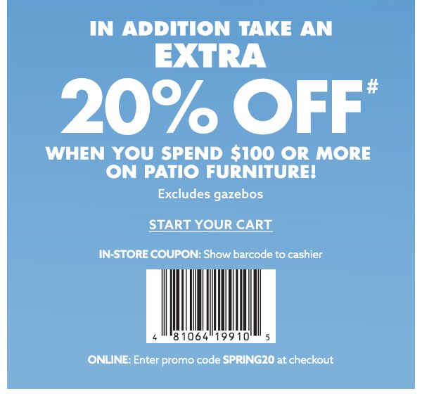 Take an extra 20% Off