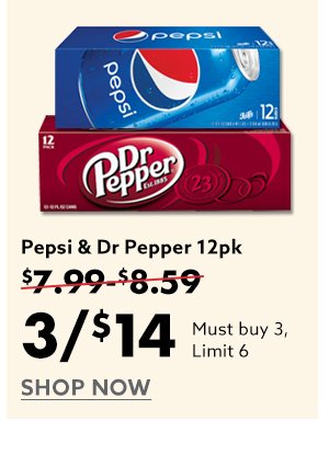 Pepsi & Dr Pepper 12pk