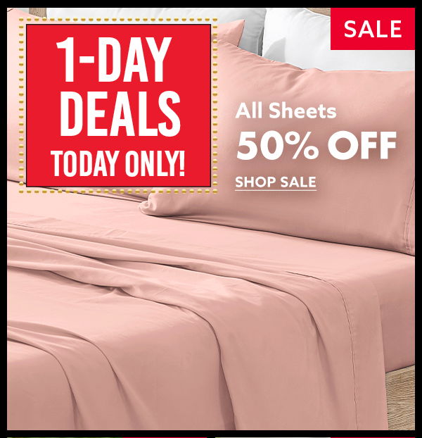 All Sheets 50% Off