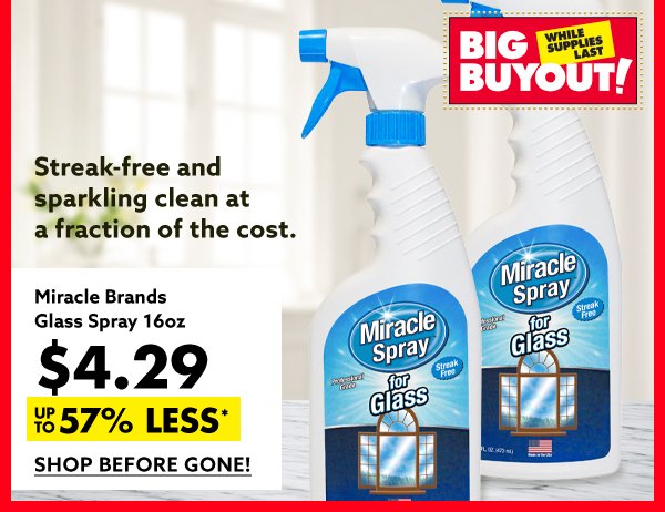 Miracle Brands Glass Spray