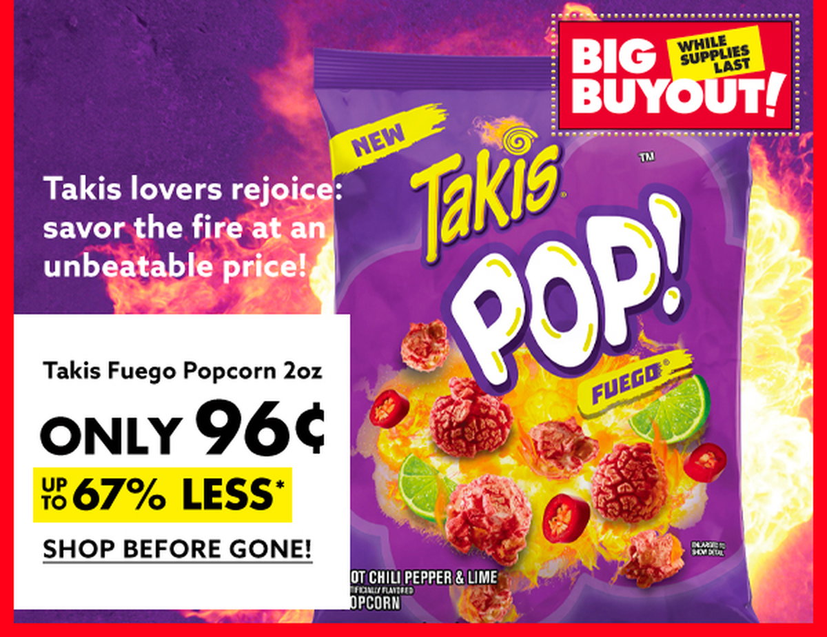 Takis Fuego Popcorn