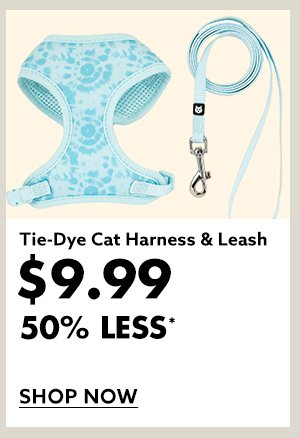 Tie-Dye Cat Harness & Leash