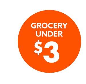 Grocery Under \\$3