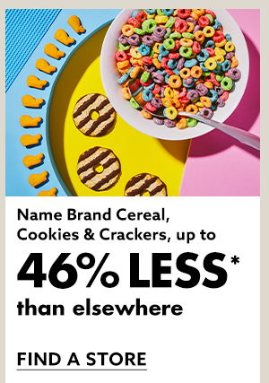 Name Brand Cereal Cookies & Crackers