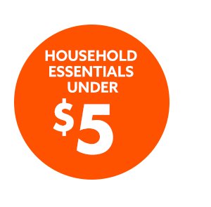 Household Essentials Under \\$5