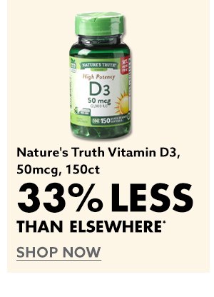 Nature's Truth Vitamin D3