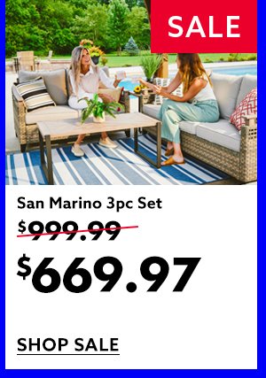 San Marino 3pc Set