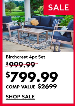 Birchcrest 4pc Set