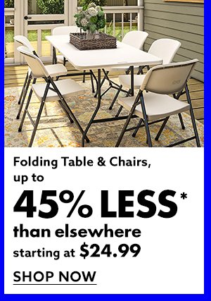 Folding Table & Chairs