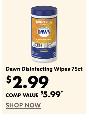 Dawn Disinfecting Wipes 75ct